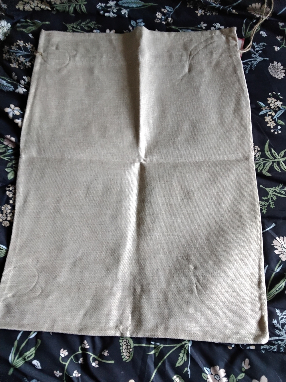 Reindeer Drawstring Canvas Gift Bag - Picture 5 of 5
